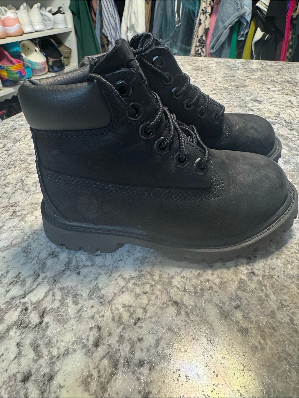 Timberland Kids Black Boots